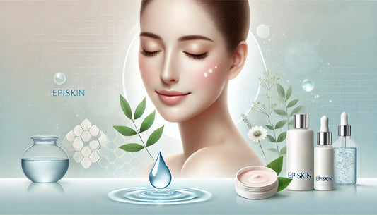Glowing face with Episkin cream