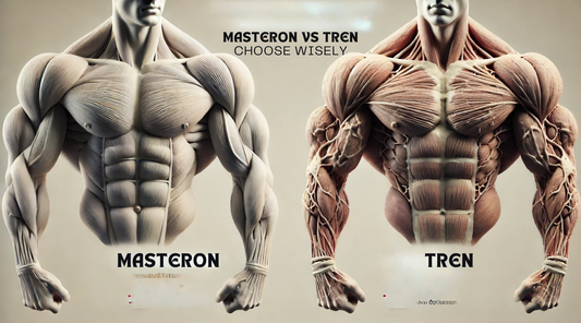 Comparing Masteron and Trenbolone, emphasizing their different impacts on muscle building.