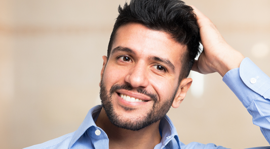 Man proud of his hair