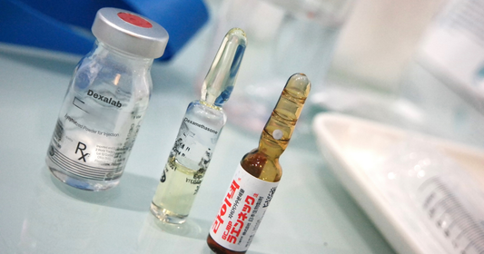 Dexalab injection kept on the table