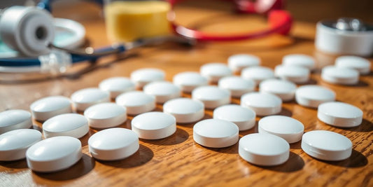 Tenvir tablets on wooden surface