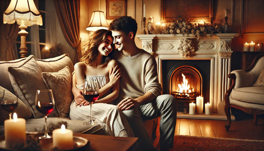 Happy couple with intimacy