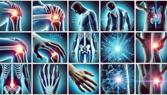 Pain areas of a human body