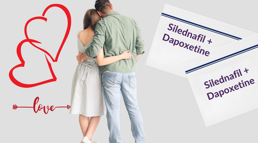 Happy couple with Dapoxetine Sildenafil
