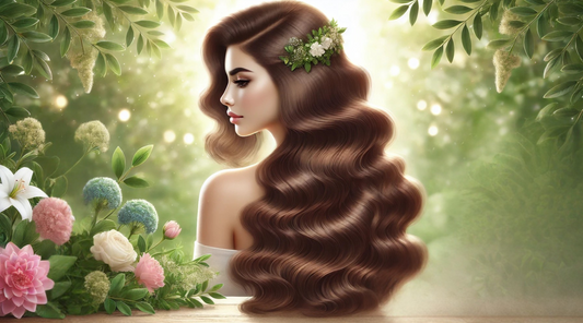 young woman with luxurious, voluminous hair
