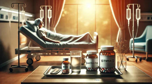 A person suffering from cancer and given the medication Ivermectin and other supplements for cure.