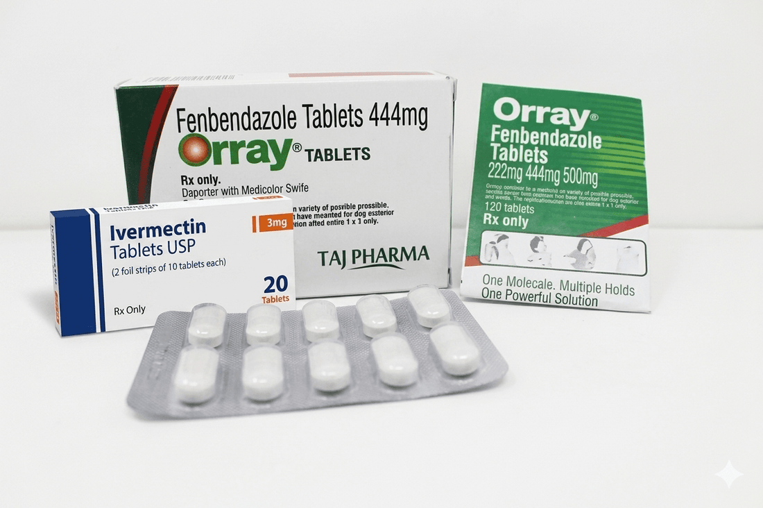 Fenbendazole 444mg and Ivermectin 3mg prescription tablets — ivermectin and fenbendazole combination antiparasitic medications