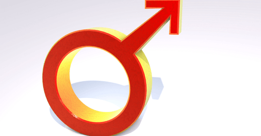 Male symbol representing erectile dysfunction and men’s sexual health issues