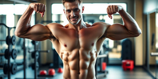 Fit person exercising in a gym for weight loss.