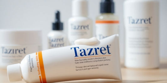 Tazret cream tube displayed